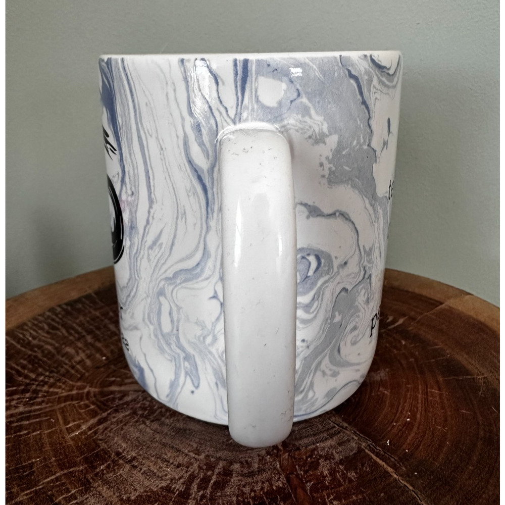 Cancer Zodiac Sign Mug Oversized Blue Marbled Coffee Birthday Astrology Traits - Picture 4 of 8